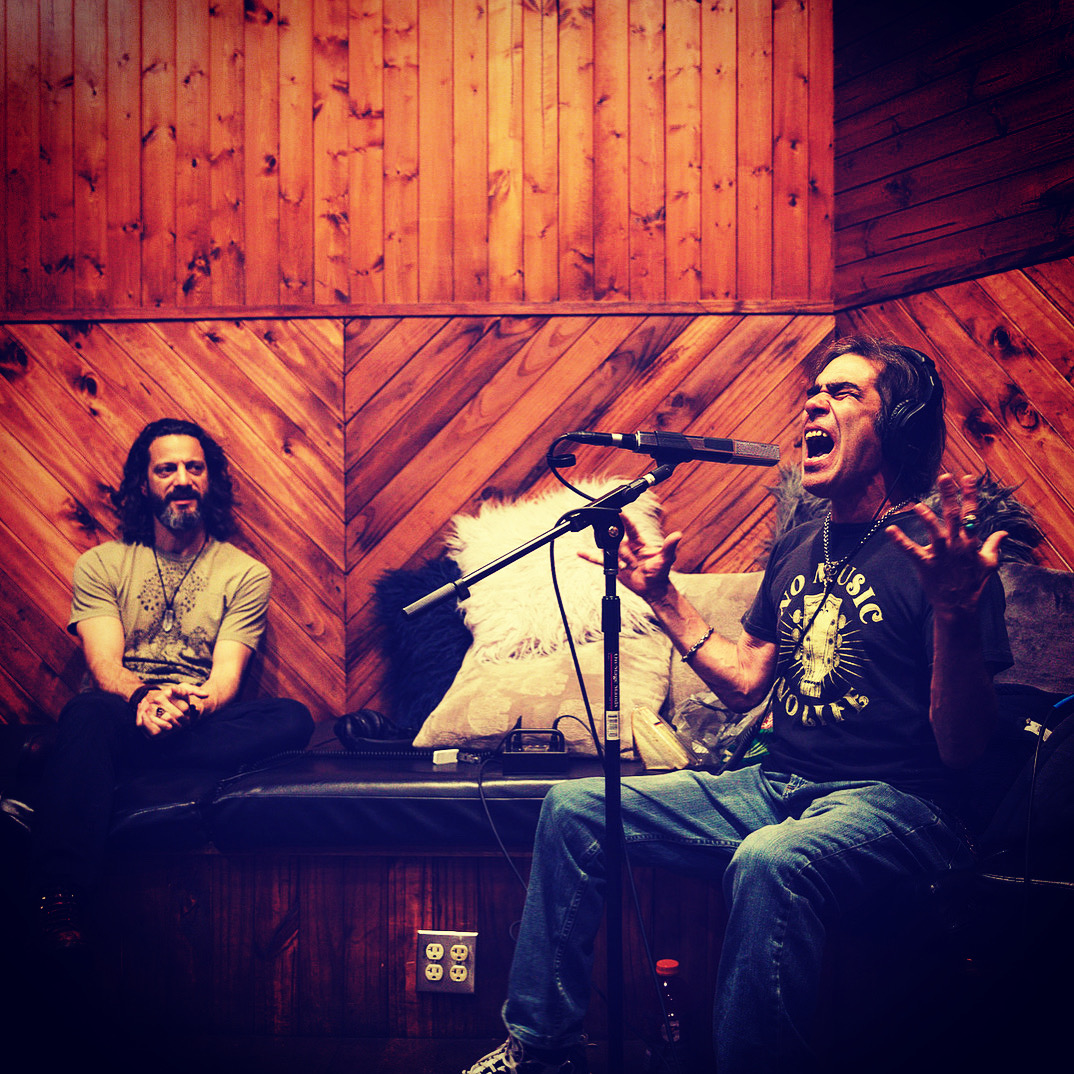 keith and david in the studio